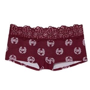 New Victoria’s Secret PINK Lace Trim Boyshort Panties - XSmall